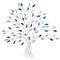 30" x 30" Hand-Painted Metal Tree of Life Wall Art Decor
